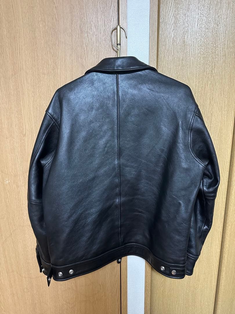 Schott ブラックレザーライダージャケット S
