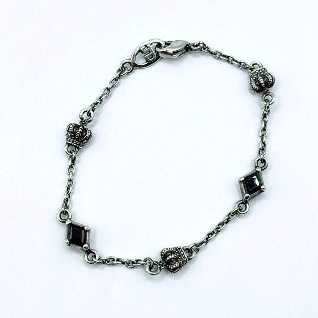 ✨美品✨ JUSTIN DAVIS クラウン ブレスレット シルバー ジルコニア