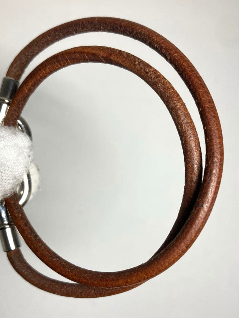 良品　エルメス　アタメ　チョーカー　2連ブレスレット　シルバー金具 箱付き