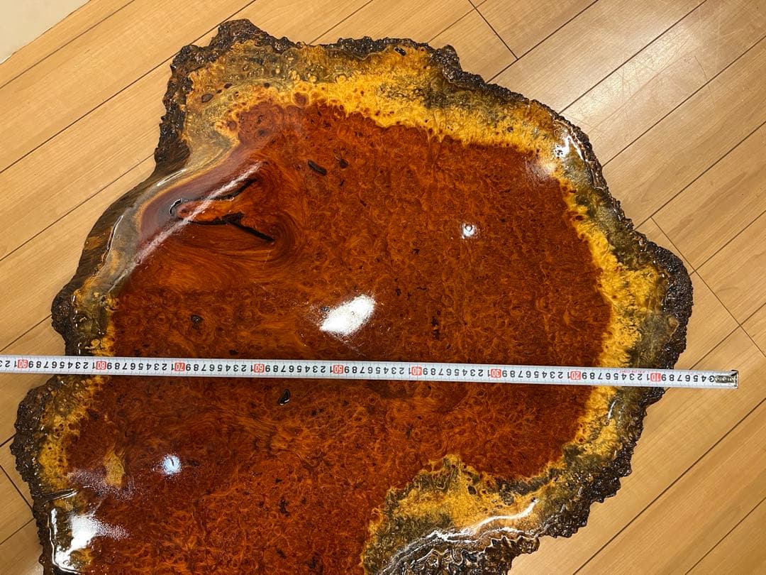 花梨 天然木 一枚板 瘤 瘤杢 花台 座卓 テーブル　￼ kumacraft専用