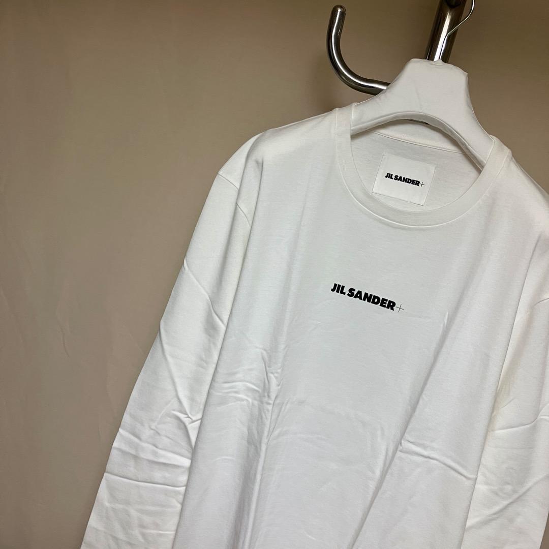 新品 XXL JIL SANDER 23aw 胸ロゴTシャツ 白 長袖 6042