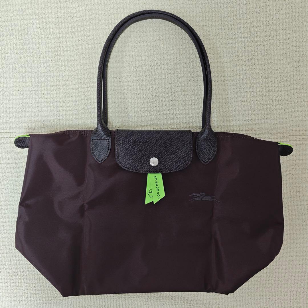 【新品 】ロンシャン ル プリアージュ グリーンライン肩掛けM最新色モカ