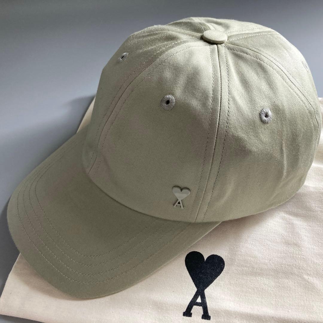 新品未使用 AMI PARIS アミパリス キャップ ハート スタッズ 男女兼用