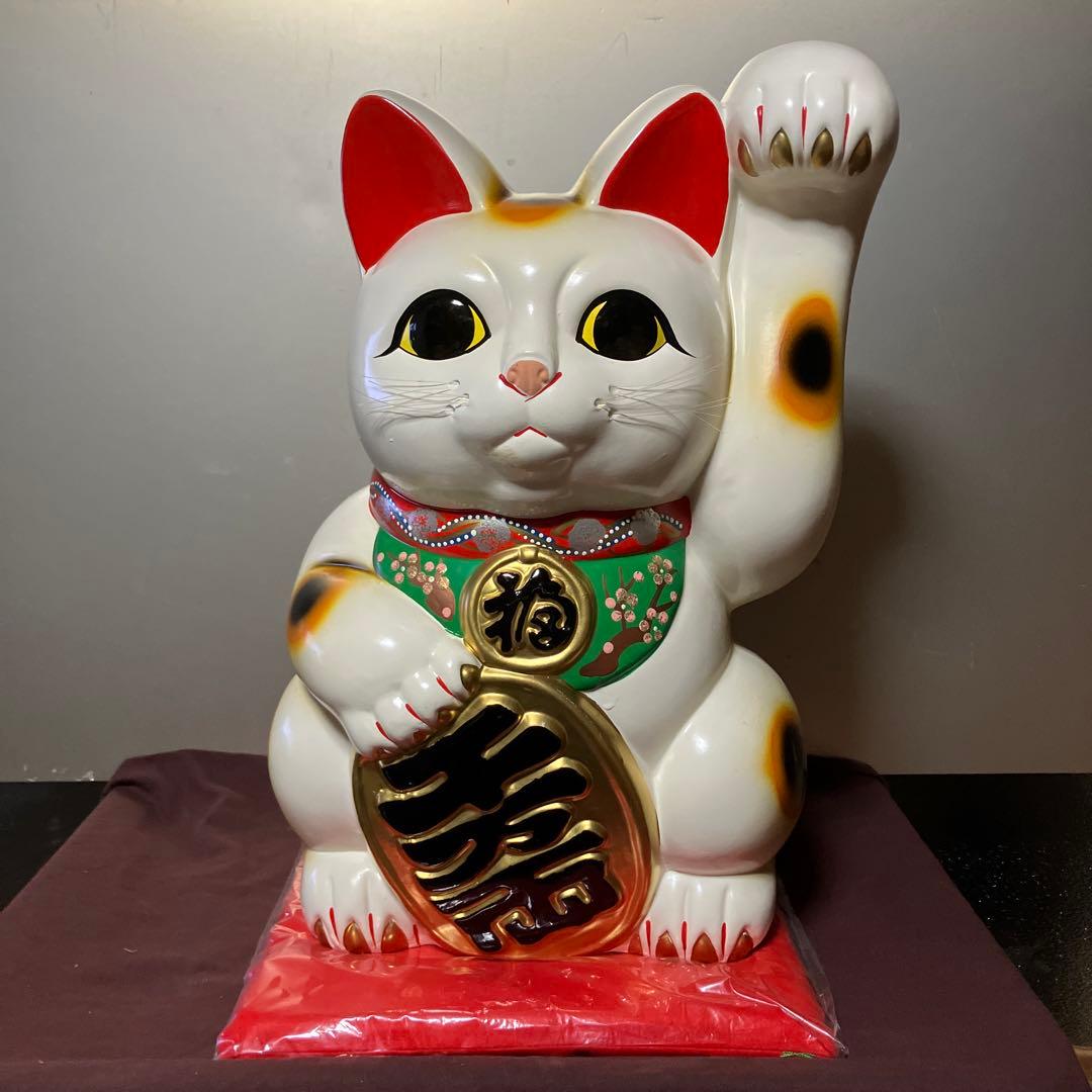 招き猫　(17) 置物　貯金箱　43cm