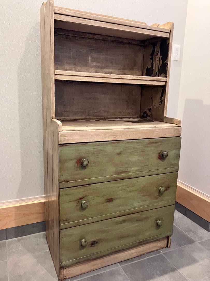 【さらに！お値下げしました】アンティークチェストキャビネット棚　カリフォルニア