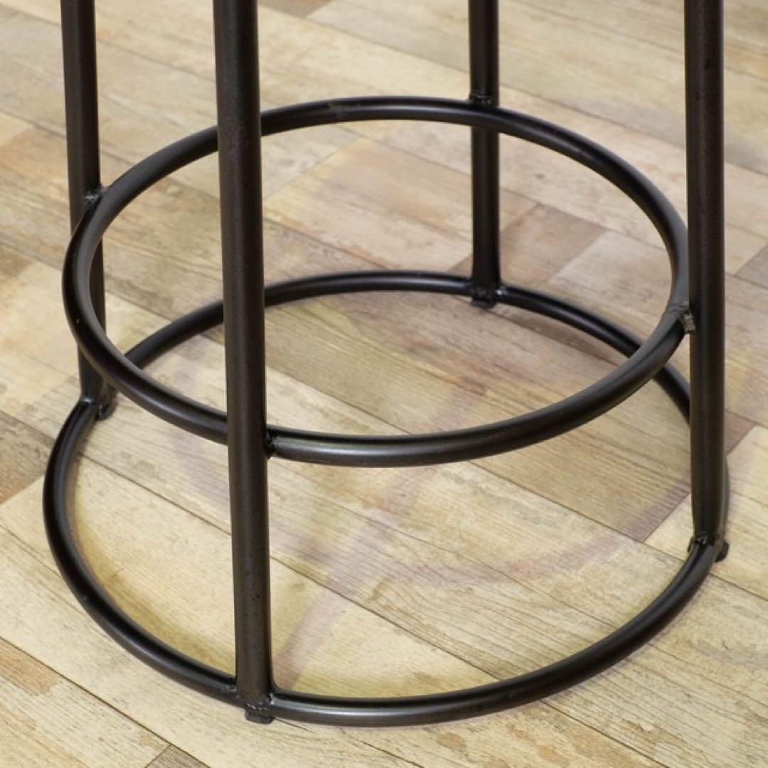 C 新品 カントリー テーブル アイアン サイド スタンド 飾り棚 机 物置き