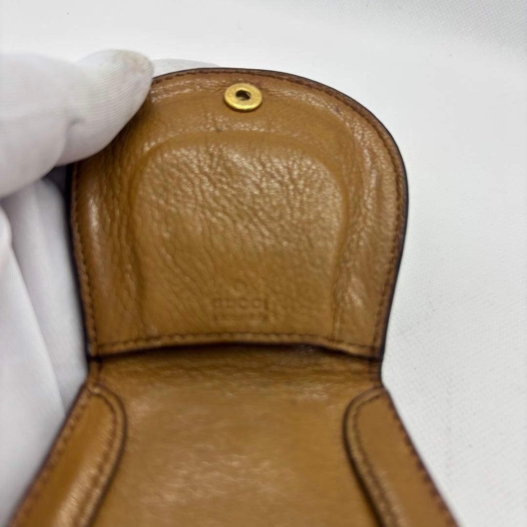 グッチGUCCI ヴィンテージ ケース　オールレザー インターロッキング