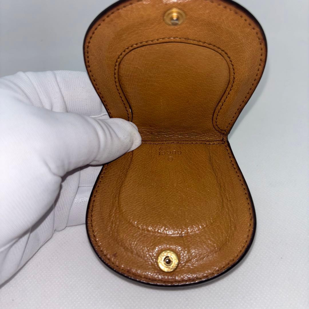 グッチGUCCI ヴィンテージ ケース　オールレザー インターロッキング