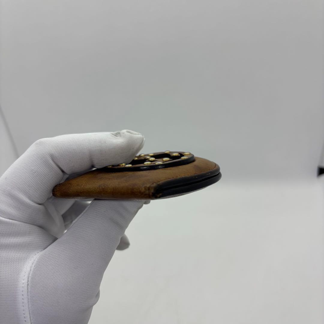 グッチGUCCI ヴィンテージ ケース　オールレザー インターロッキング