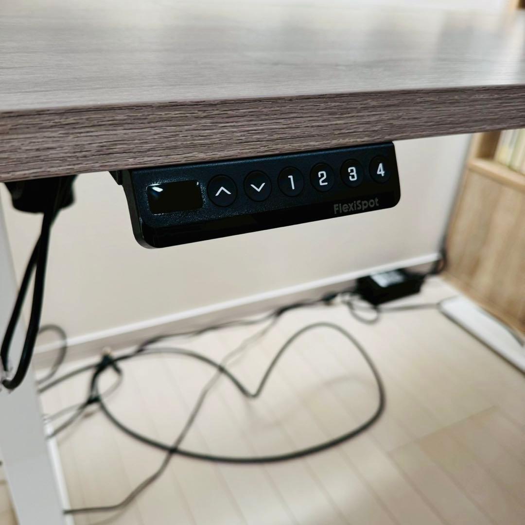 FLEXISPOT 電動式スタンディングデスク幅120×奥行60,メモリー