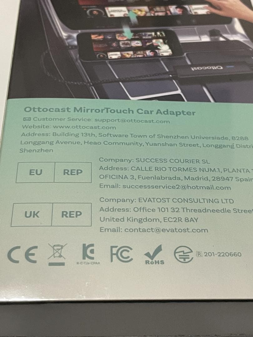 アクセサリー OTTOCAST Mirror Touch