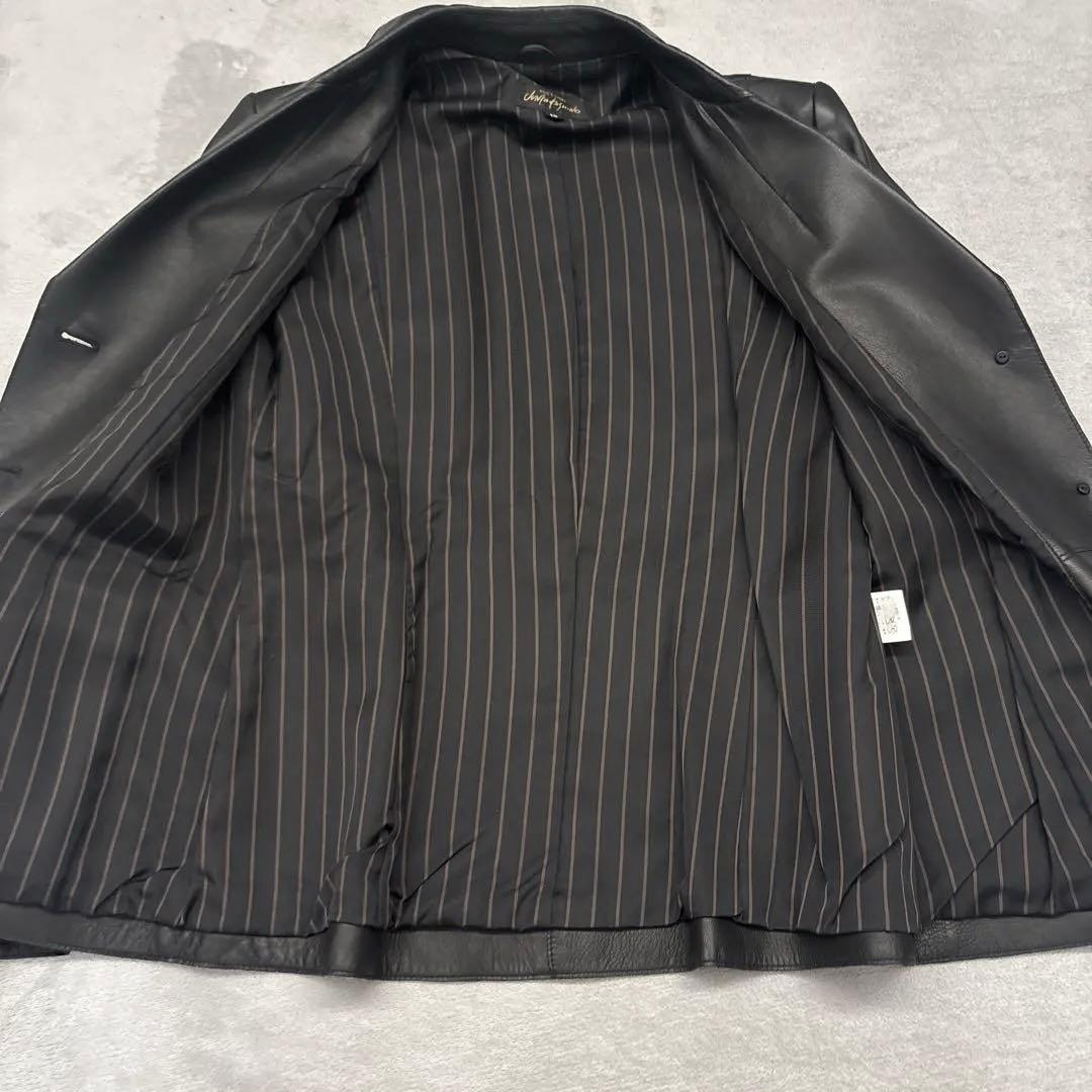 【美品✨】JUNKO KOSHINO 羊革 ジャケット ラムレザー　13号　黒