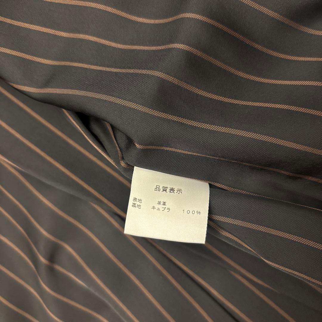 【美品✨】JUNKO KOSHINO 羊革 ジャケット ラムレザー　13号　黒