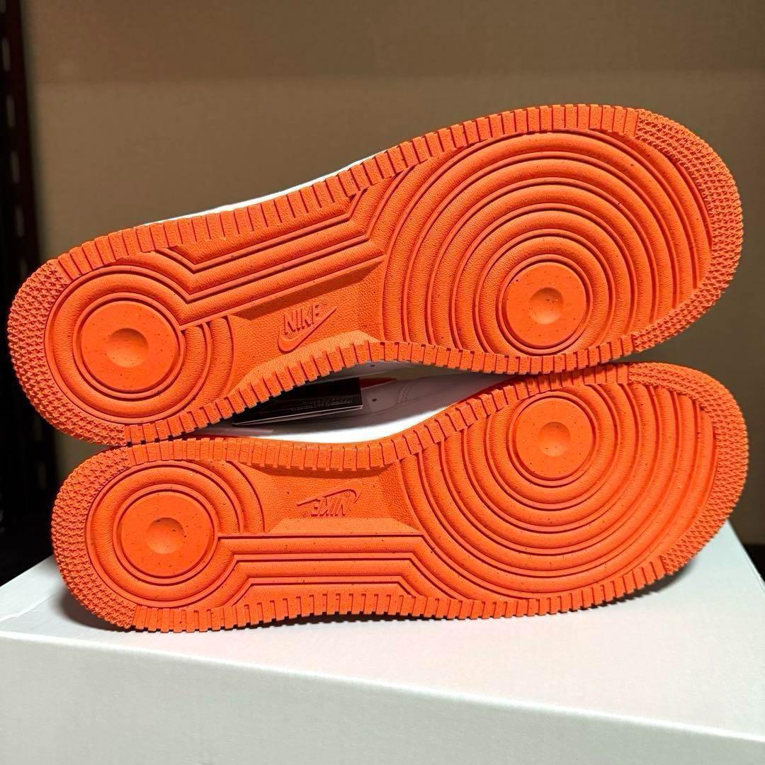 NIKE AIRFORCE 1 ホワイト オレンジ　新品　30.0