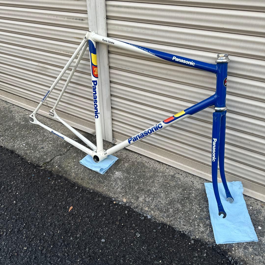 Panasonic レーサーカラー　ピストバイク　フレームセット　njs