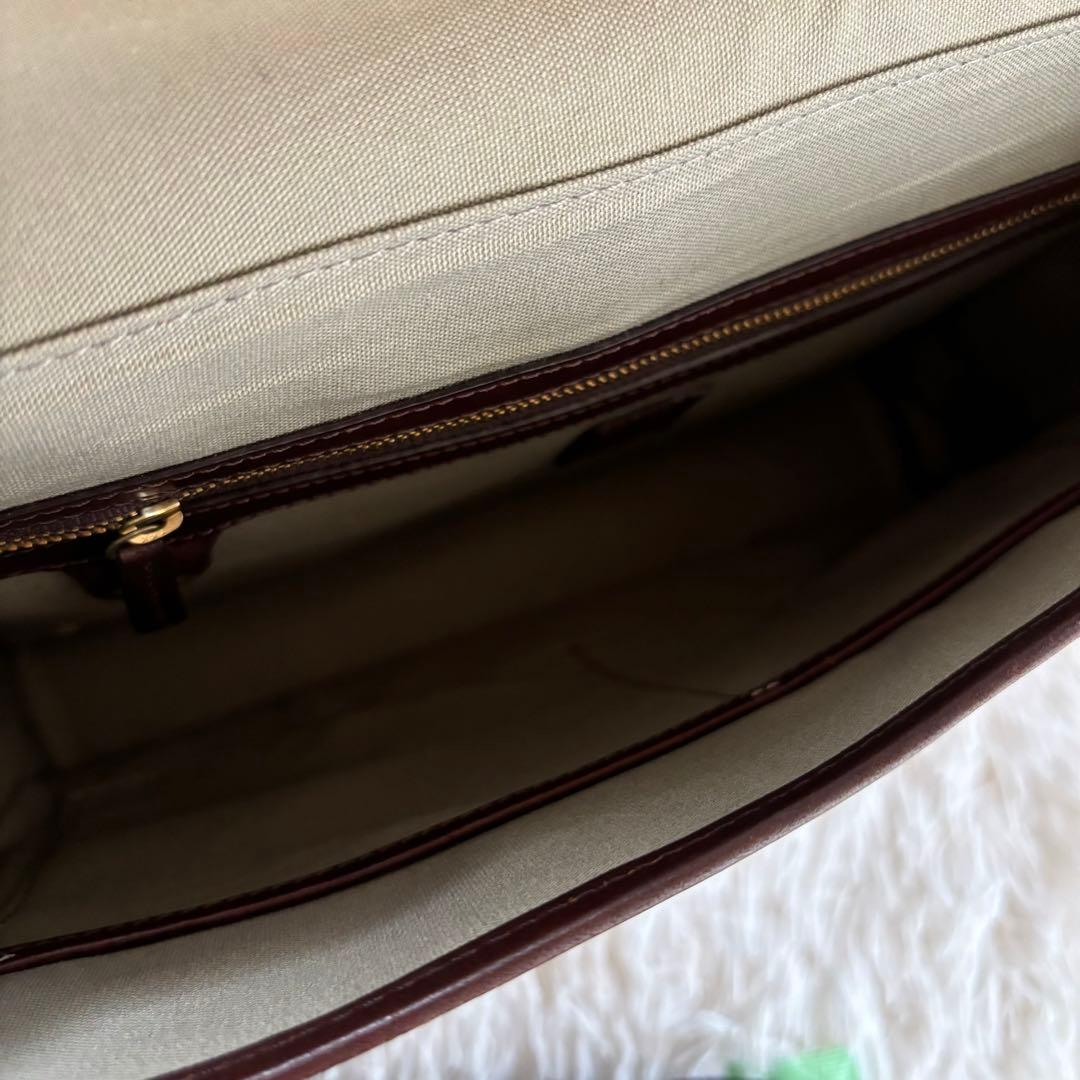 美品　土屋鞄　メッセンジャーバッグ 鞄 キャンバス レザー ブラウン　フラップ