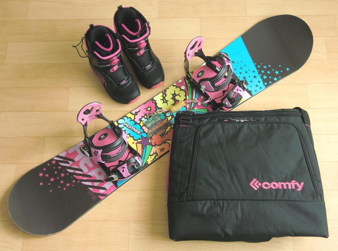 ■1月限定■送料無料■サブリナ■女性用スノボセット■144/24.5■WAX済■