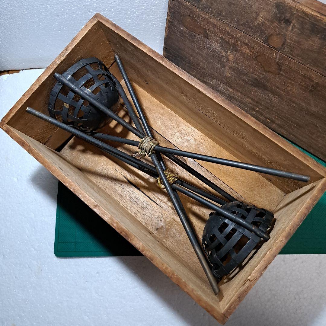 昭和レトロ銅製五月人形篝火