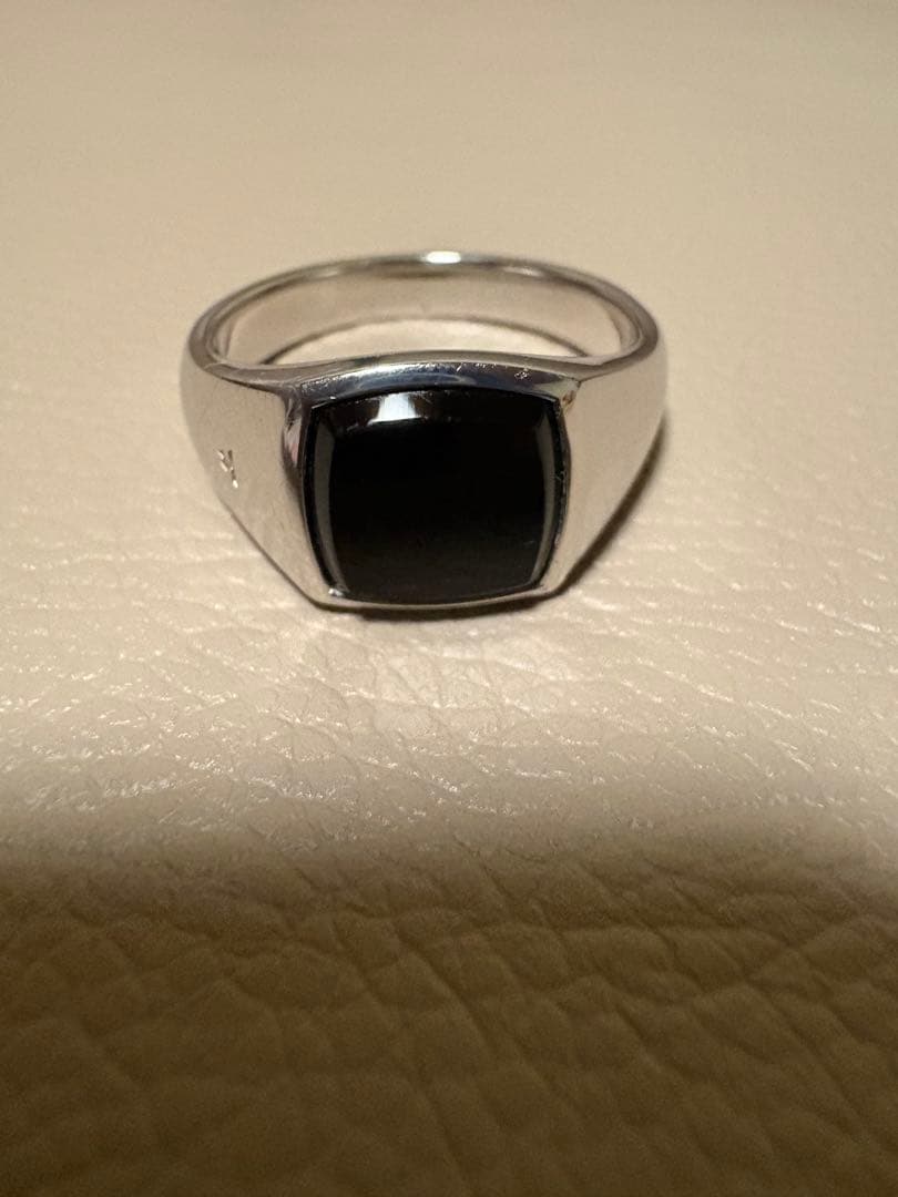TOMWOOD RING POLISHED ONYX シルバー SILVER