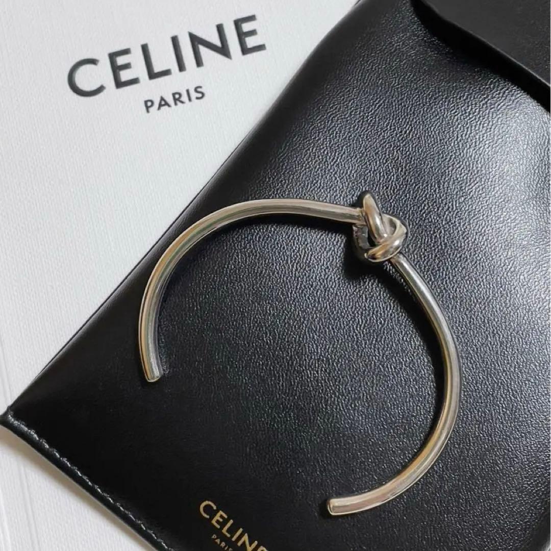 セリーヌ　ノット エクストラシンブレスレット / ロジウムフィニッシュ ブラス