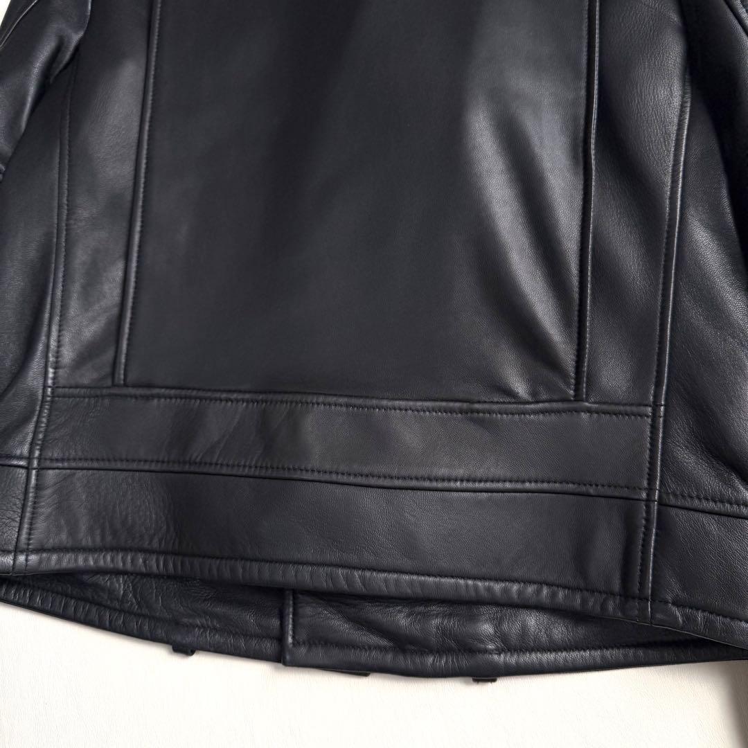 美品✨アッパーハイツ✨ダブルライダースジャケット　ブラック　Mサイズ　羊革