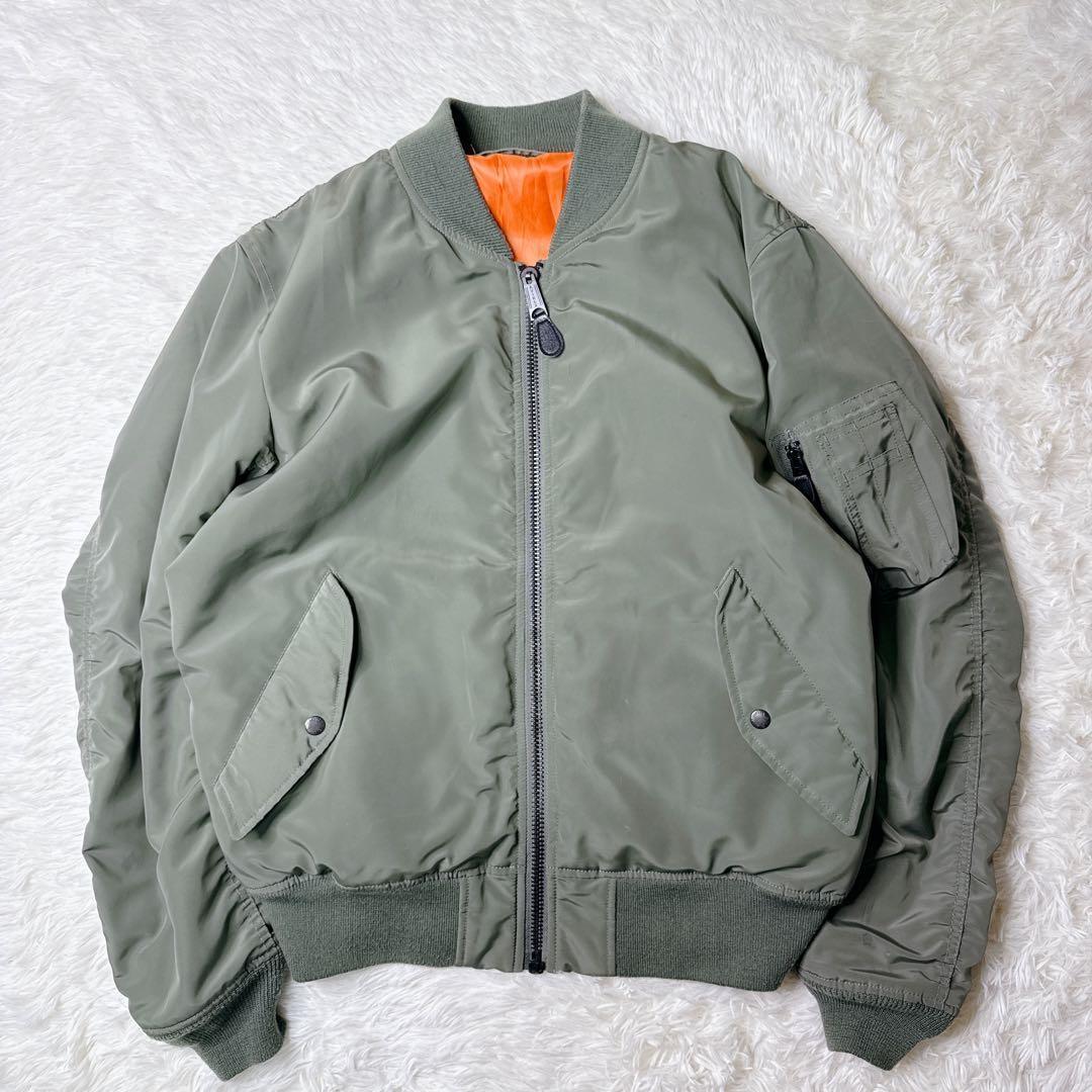AVIREX MA-1 フライトジャケット カーキ XLリバーシブル 中綿
