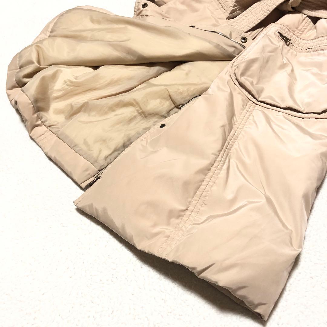 極美品　イブルース　ダウンコート　ベルテッドコート　ロング丈　ベージュ　42