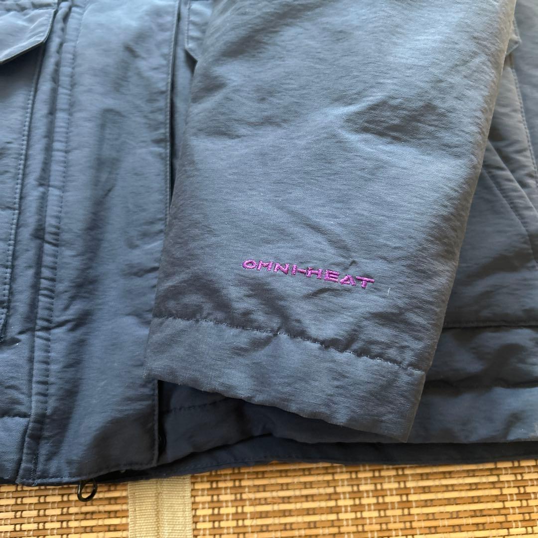 コロンビア ネイビー ダウン ジャケット オムニヒート レディース