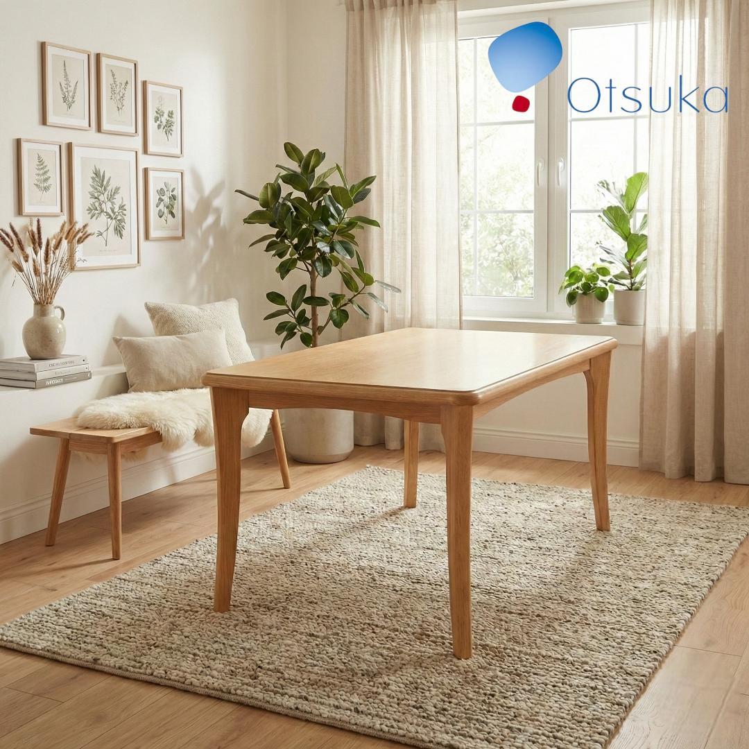 IDC大塚家具 ダイニングテーブル T-325N 天然木 135cm