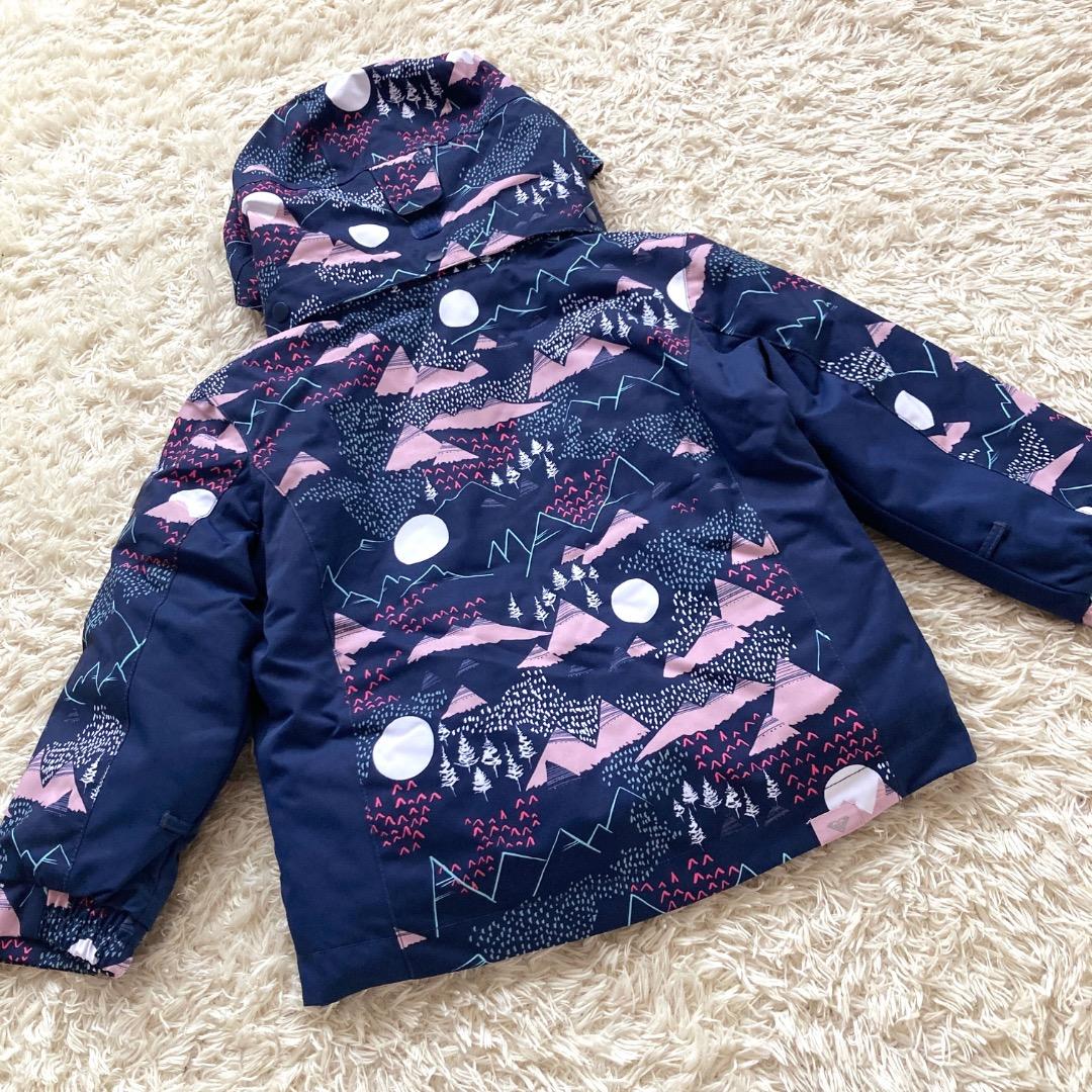 未使用 ROXY ロキシー スノージャケット スキーウェア 100cm 紺 紫