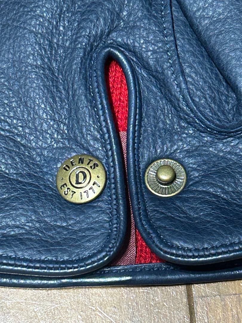 【SONOFRI】DENTS ディアスキングローブ ネイビー レザー手袋