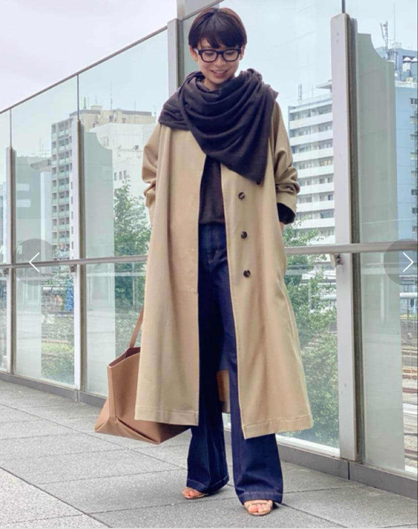 ap studio SCENTOFギャバジンステンカラーコート ライナー付き