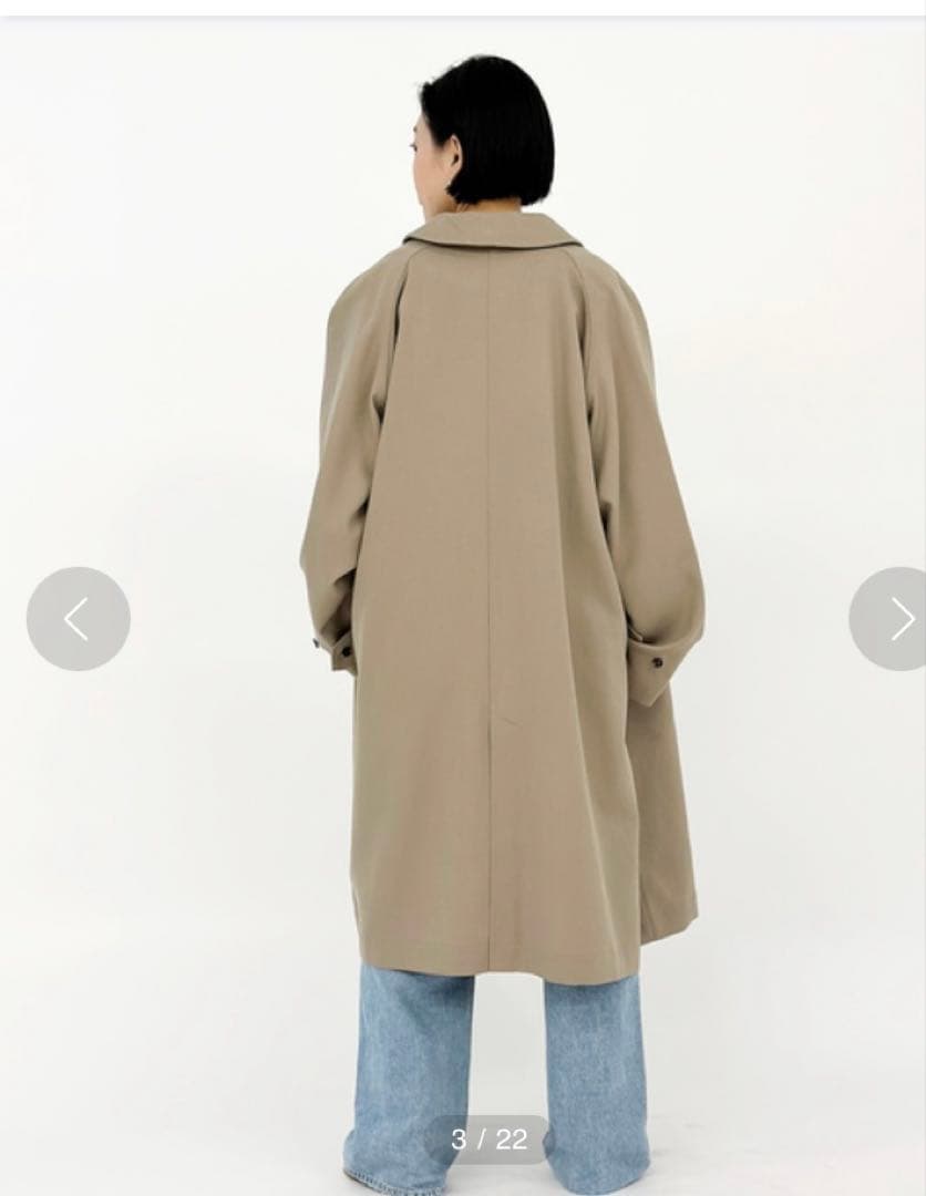 ap studio SCENTOFギャバジンステンカラーコート ライナー付き