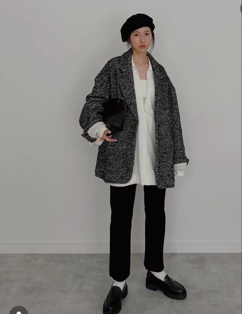 SuzuHirose×CLANE MIX COLOR OVER COAT