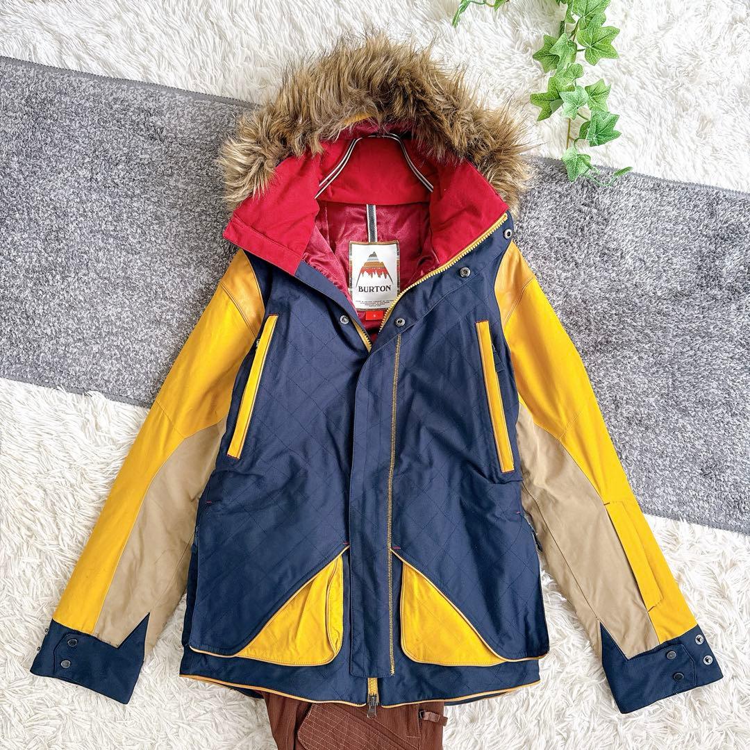 美品　バートン　スキー　スノボー　ウェア　セットアップ　中綿　メンズ　黒　XL