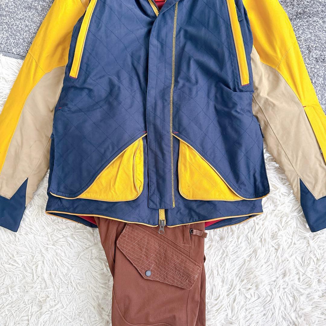 美品　バートン　スキー　スノボー　ウェア　セットアップ　中綿　メンズ　黒　XL