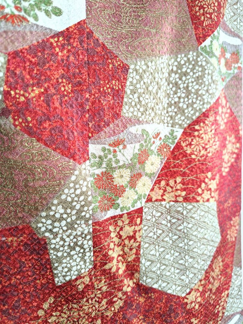 keniamarilia シュッケニ 石畳に花・古典柄総地紋 着物スカート