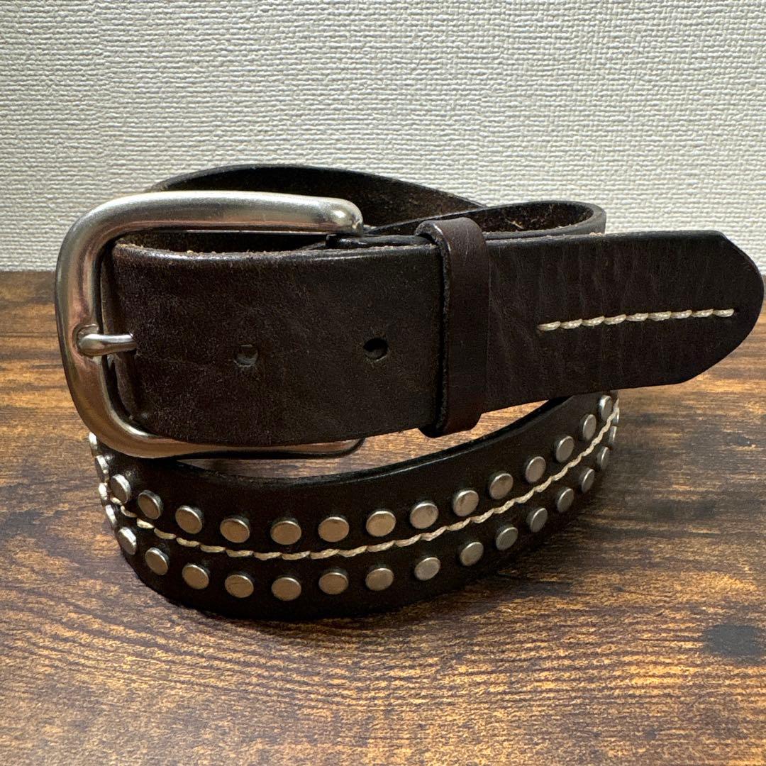 Ralph Lauren ラルフローレン　スタッズベルト　レザー　本革　アメカジ