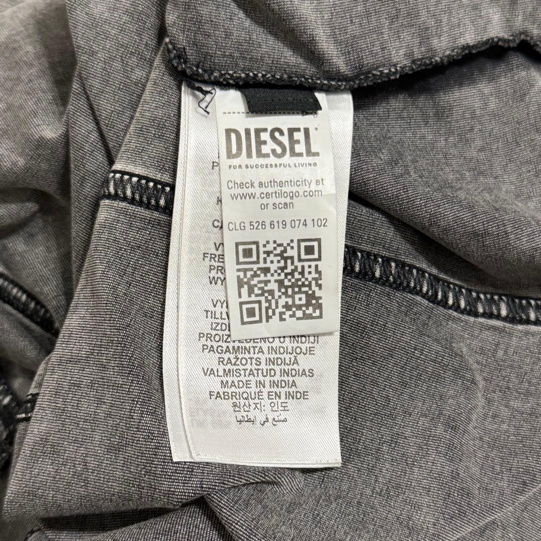 diesel t-elin デニム トップス ウィメンズ プルオーバー グレー