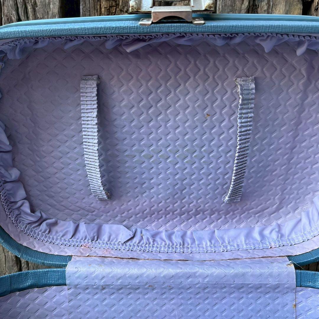 【USA vintage】スカイライナー トレインケース メイクボックス