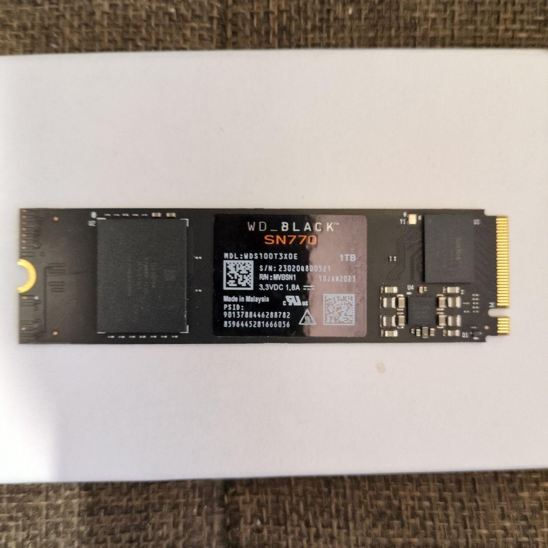 内蔵型SSD M.2 NVMe SSD 1TB - WD_BLACK SN770