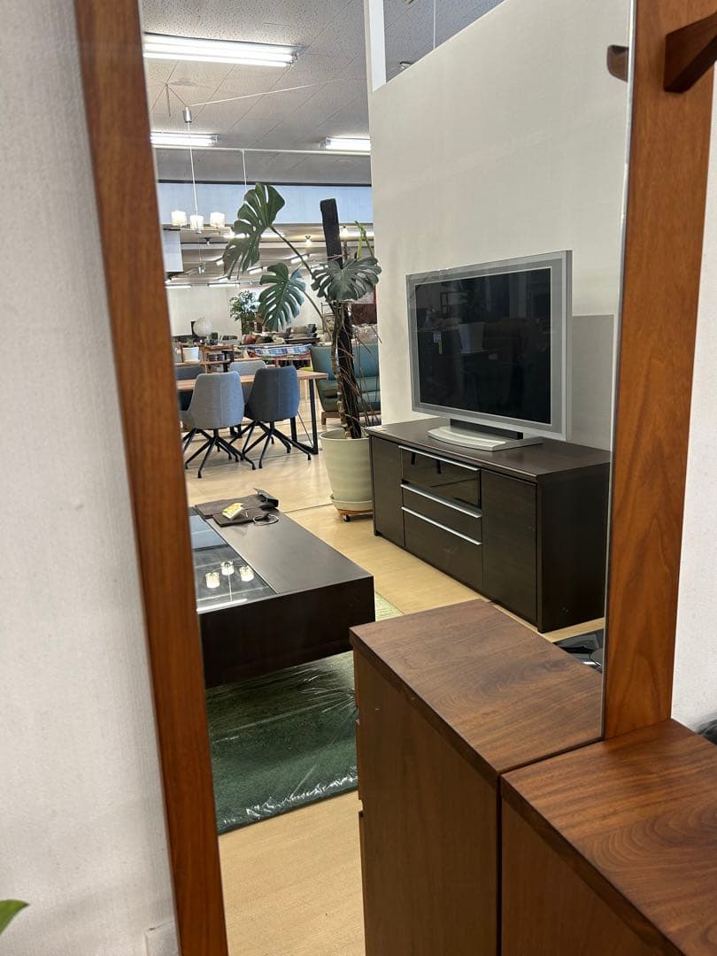 展示品☆ドレッサー 姿見 ミラー スタイリッシュ 鏡台 鏡 化粧台 開梱設置付