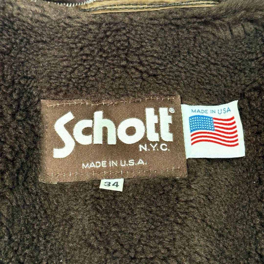 米国製✨schott フライトジャケット G-1 A-2 本革 焦茶 襟ボア