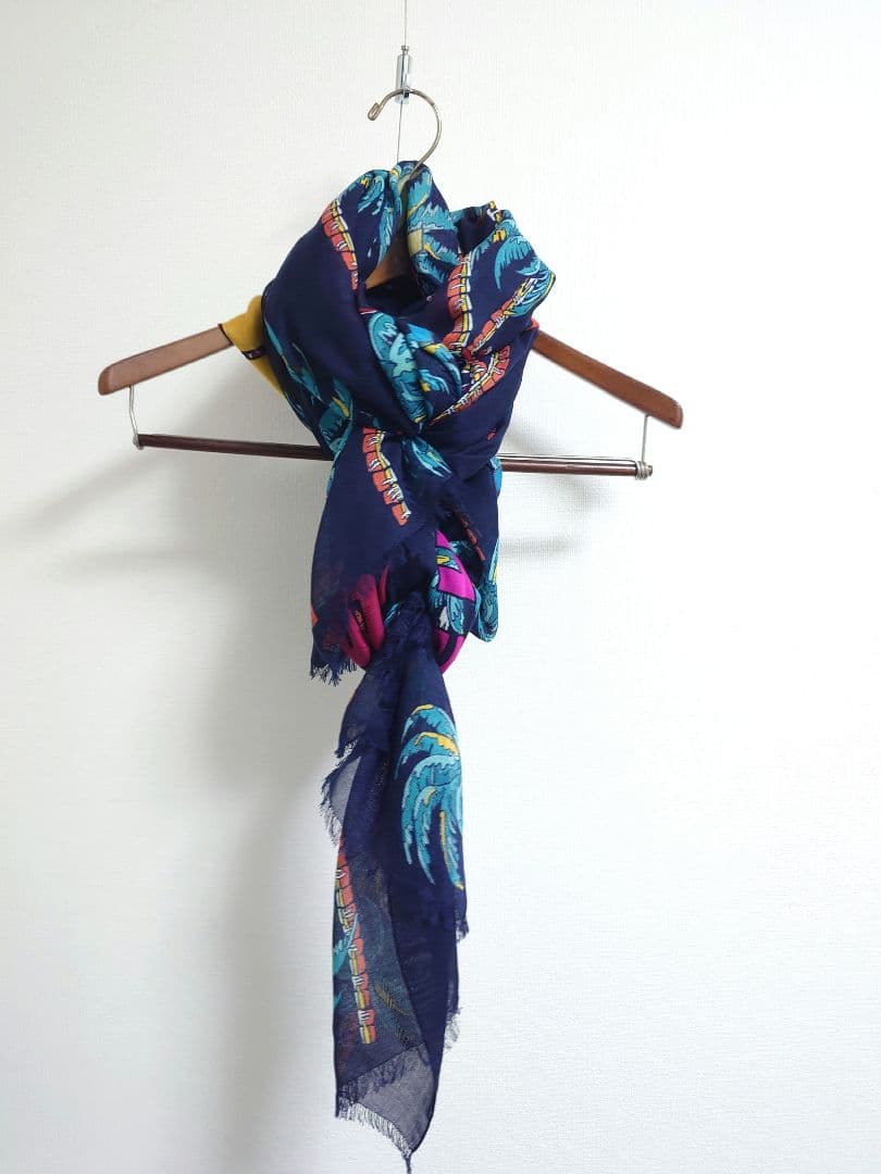 ルイ ヴィトン LOUIS VUITTON ストール　カシミヤ　パームツリー