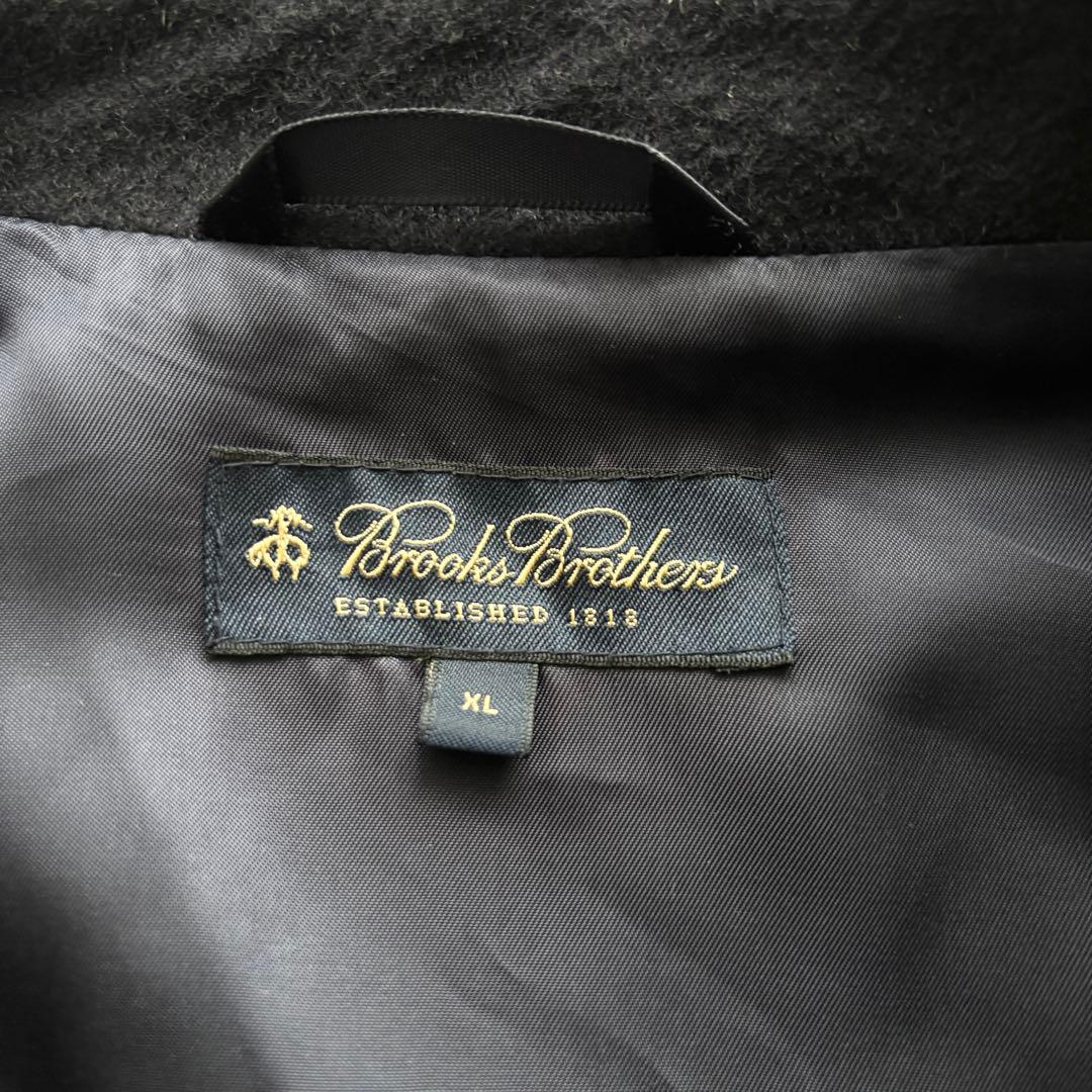 ブルックスブラザーズ ウール ステンカラーコート ネイビー XL