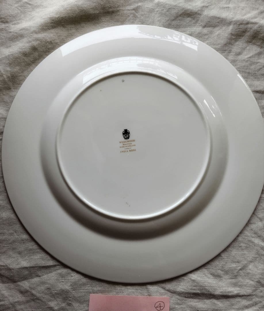 ④希少　50年前の未使用品　 India Rose 27皿 黒壺