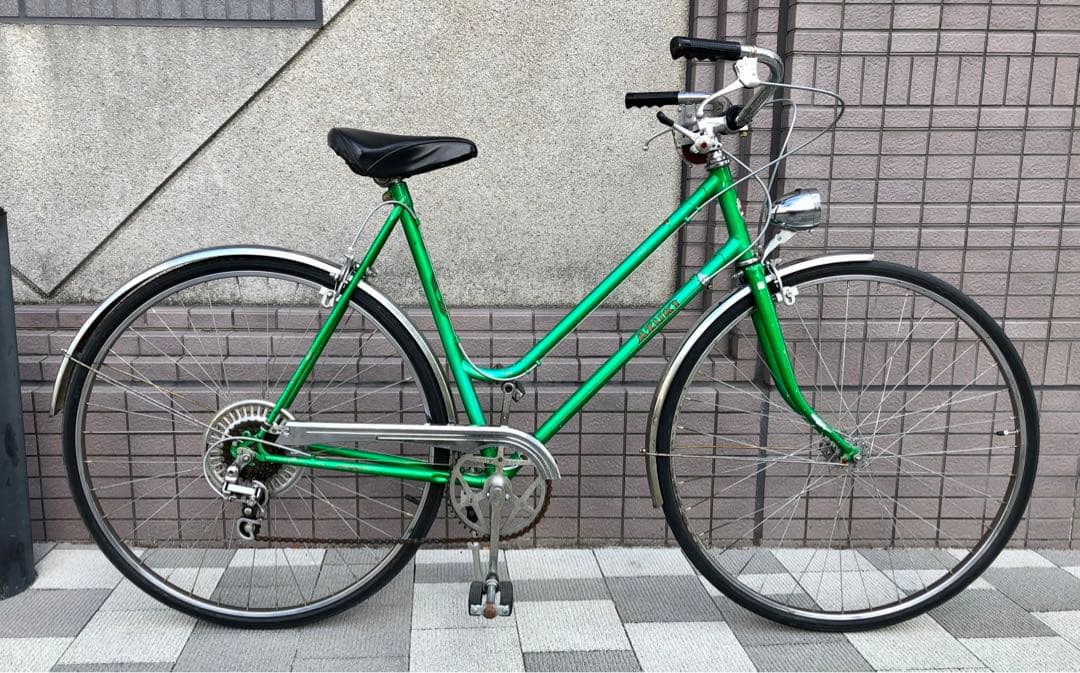 AZUKI 　自転車　ビンテージ　昭和レトロ　5段変速　27インチ　東京