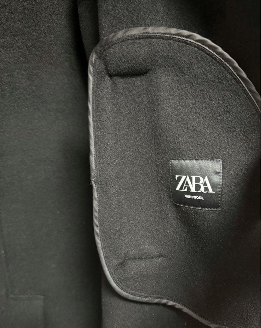 【ZARA】ウールブレンドダブルフェイスチェスターコート