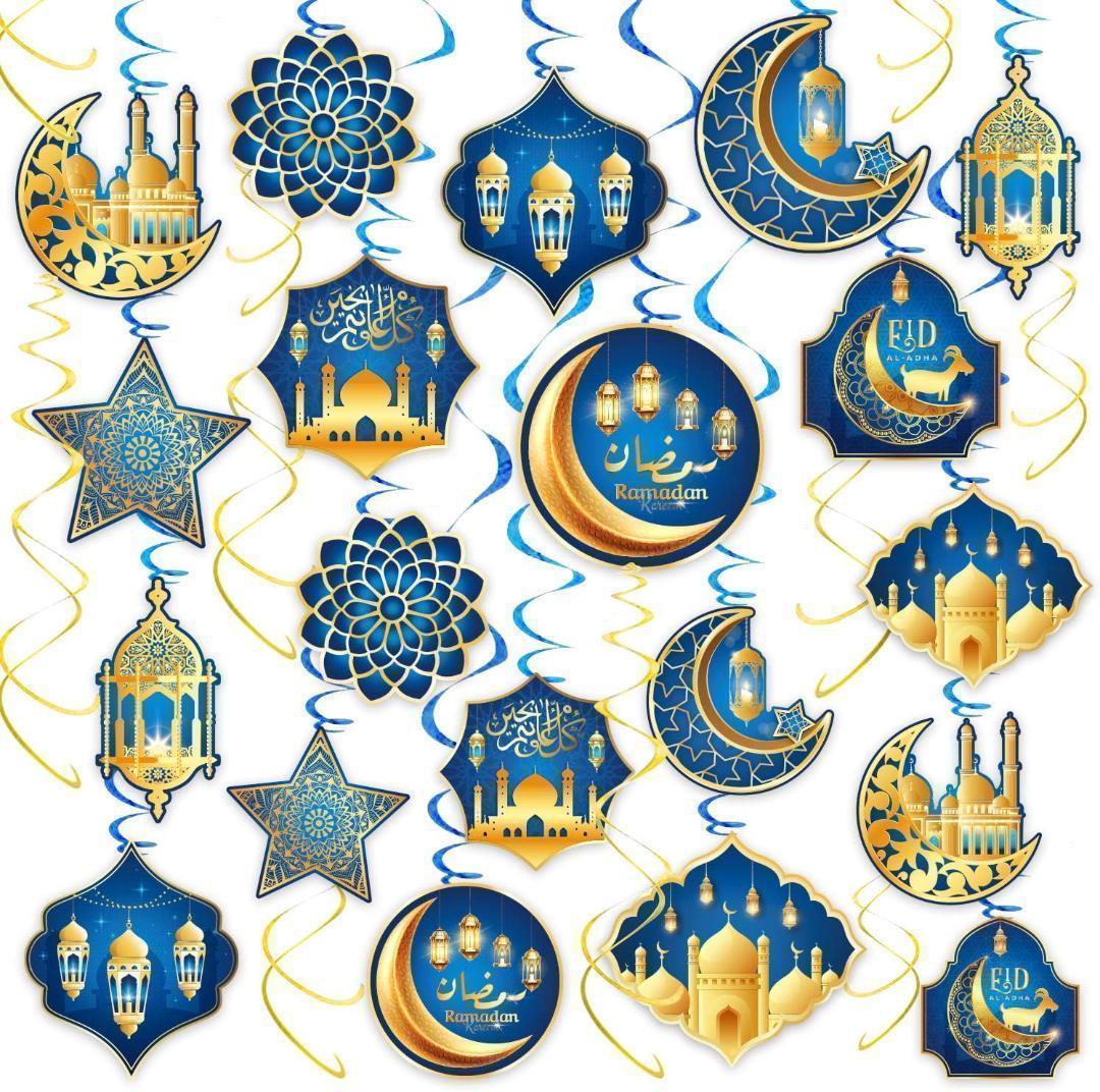 ☆イード装飾 ガーランド ハンギングスワール パーティ デコレーション