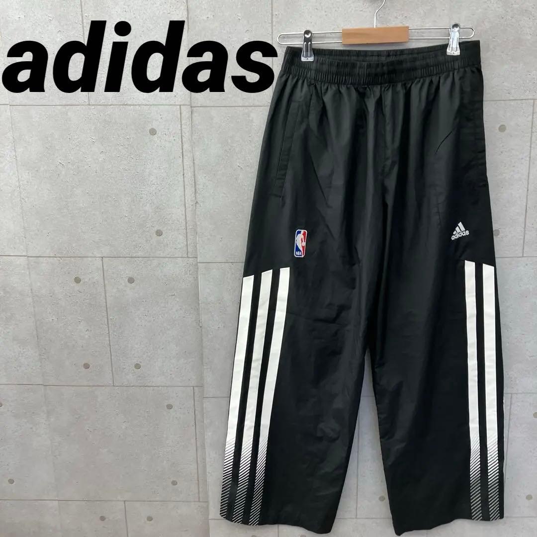 adidas NBA アディダス ウーブンパンツ ナイロン バスケ メンズ 黒